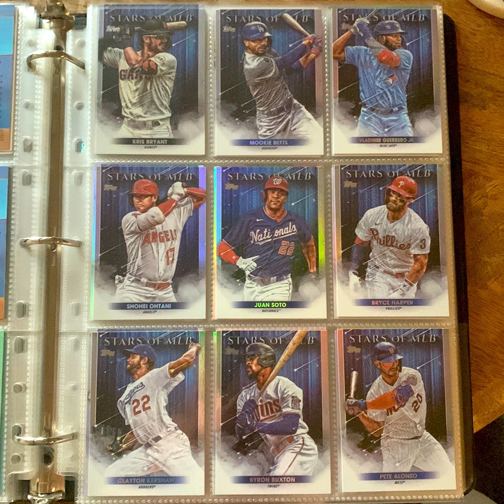 2022 Stars of MLB card lot - 9 cards